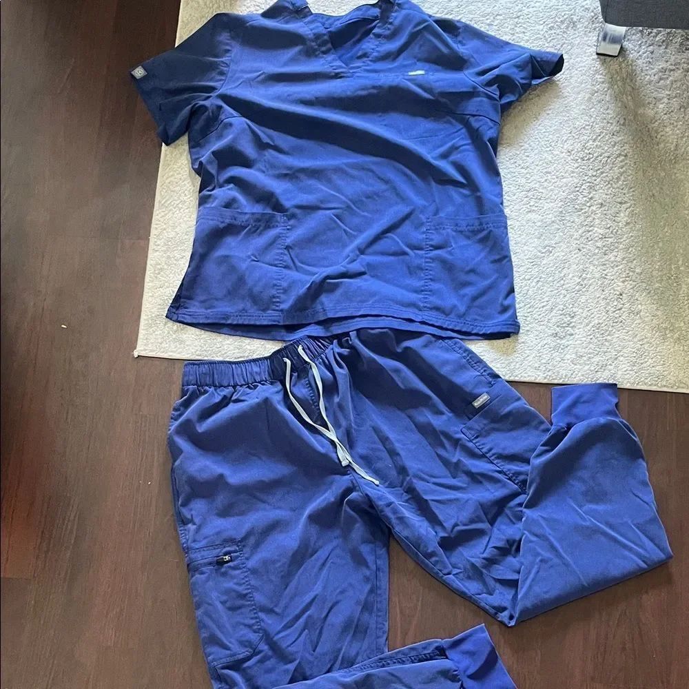 Blue Scrub Set